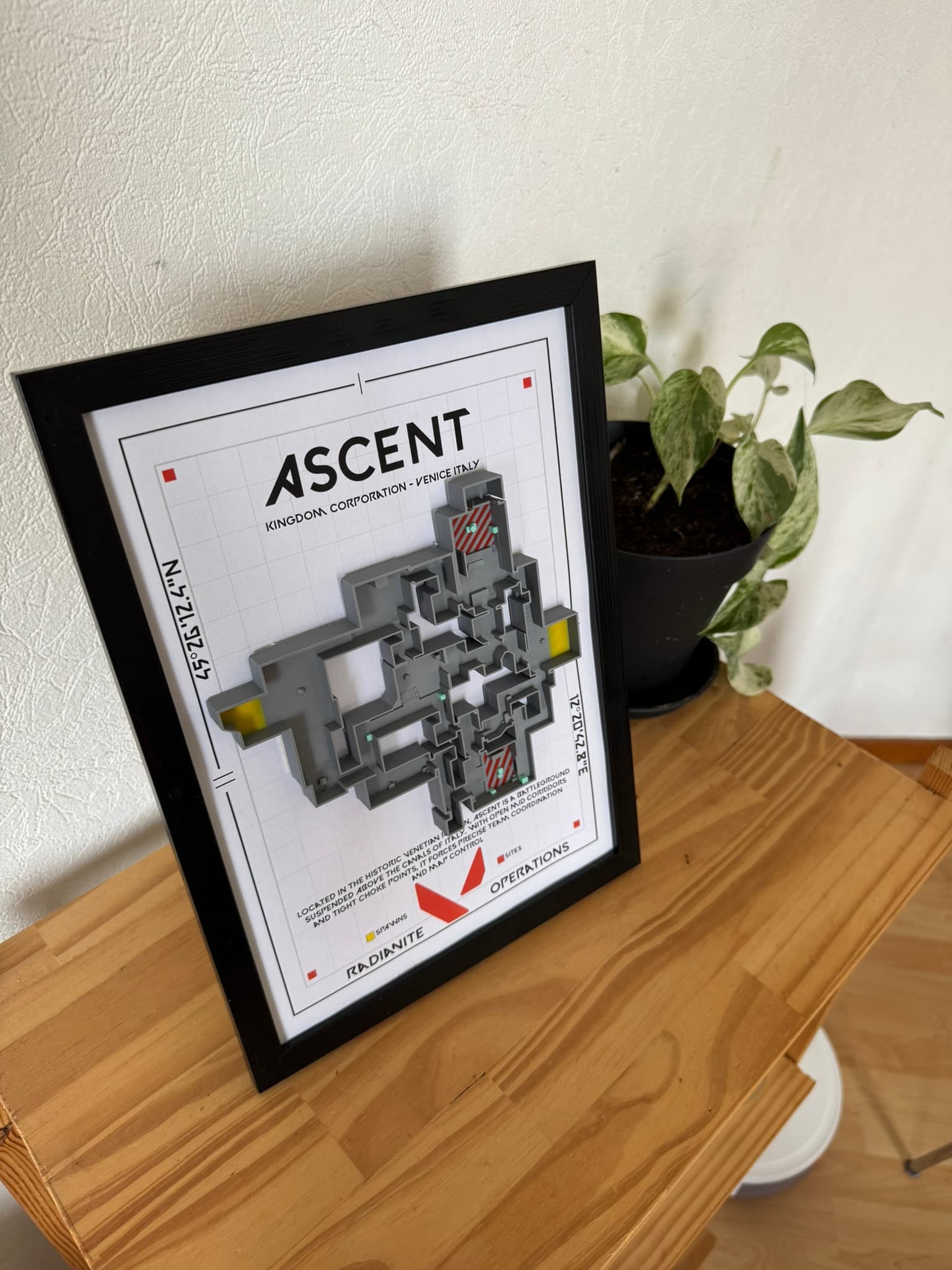 Vue encadrée de la carte Ascent b b